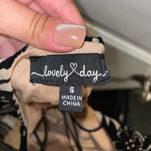 Lovely Day Black & Tan Dress - Picture 5 of 5